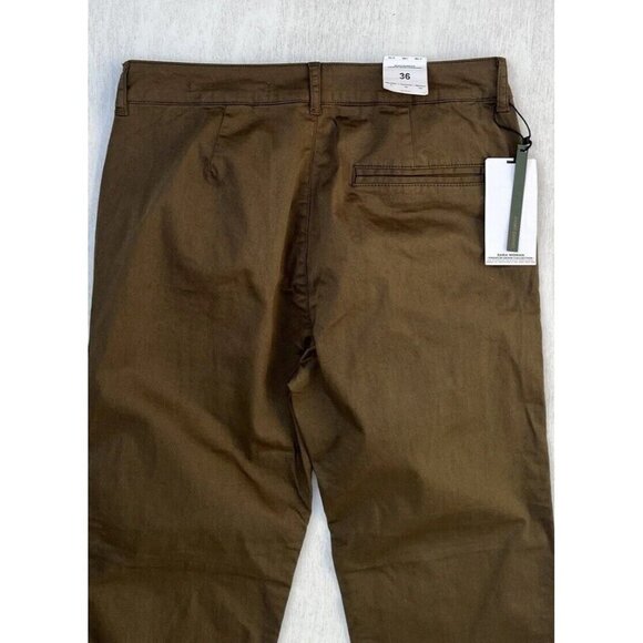 Zara Woman Medium Rise Relaxed Fit Army Chino Cargo Cropped pant Jeans Size 4 - Picture 11 of 13
